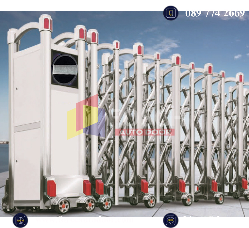 ประตูเลื่อนพับเก็บ Folding Gate