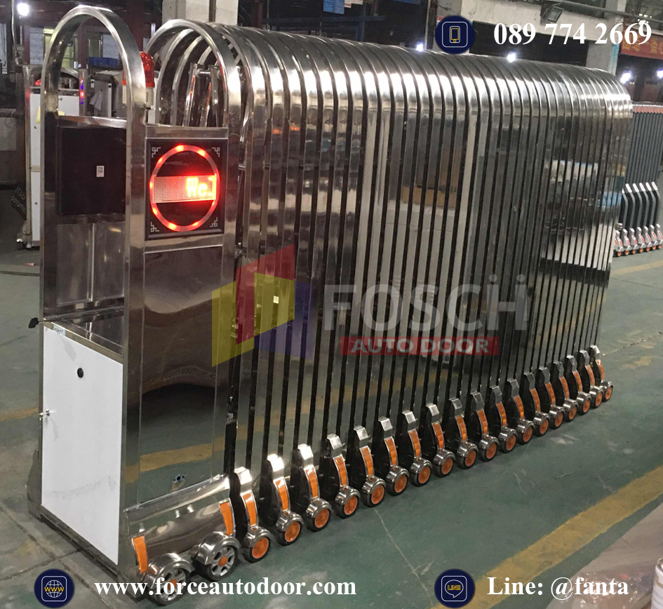 ประตูโฟลดิ้งเกท พร้อมมอเตอร์ไฟฟ้า